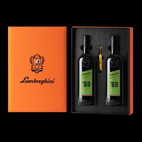 Lamborghini '68 Umbria Rosso IGT & Corkscrew Gift Box