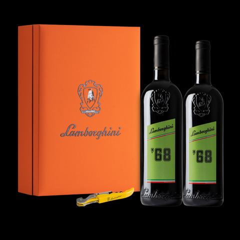 Lamborghini '68 Umbria Rosso IGT & Corkscrew Gift Box