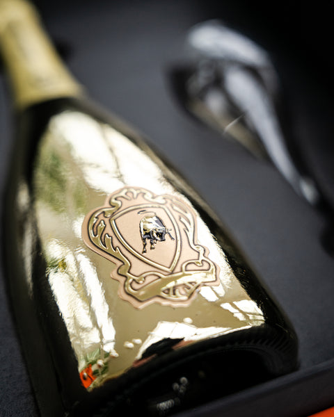 Lamborghini Spumante Pinot Chardonnay GOLD & Crystal Gift Box